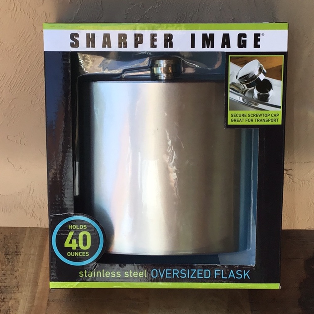Stainless steel oversized flask